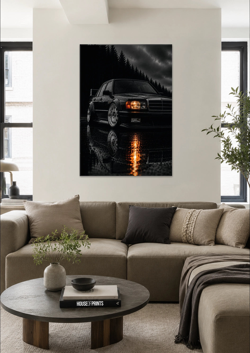 The DTM Legend — Midnight Rain Noir Icons | Metal Wall Art