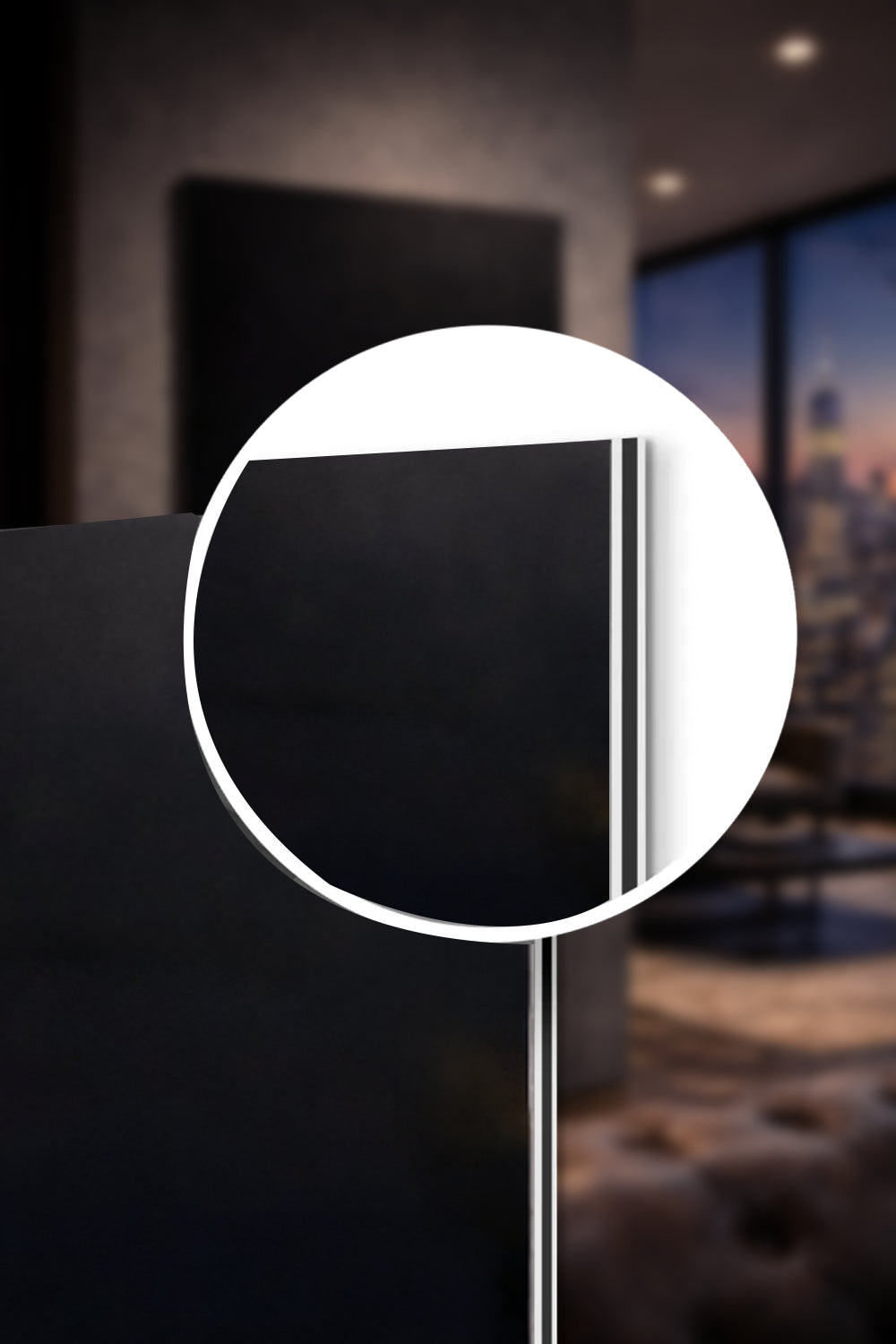 New York - Neon Nights - Brooklyn Bridge - Premium Metal Art