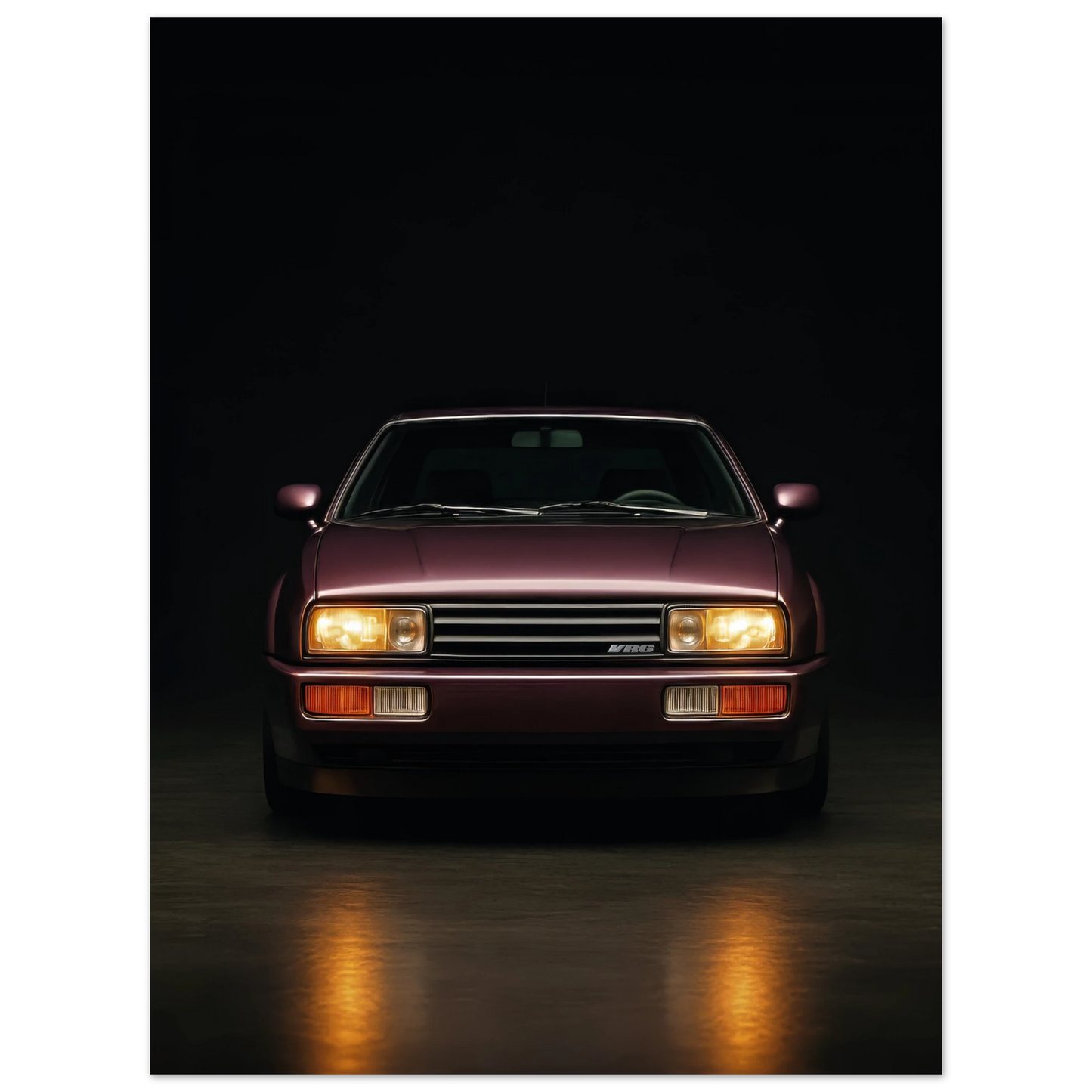 vw corrado vr6 dibond metal wallart print