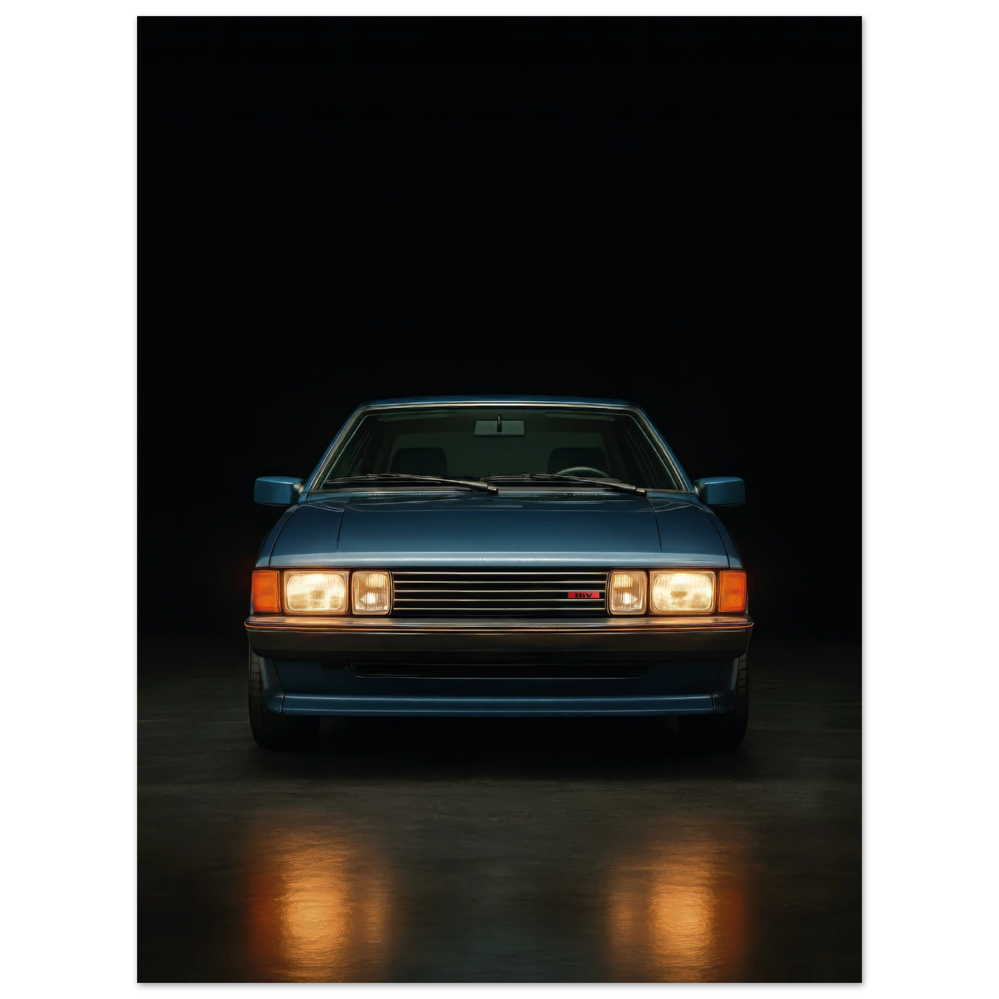 vw scirocco mk2 dibond metal wallart print