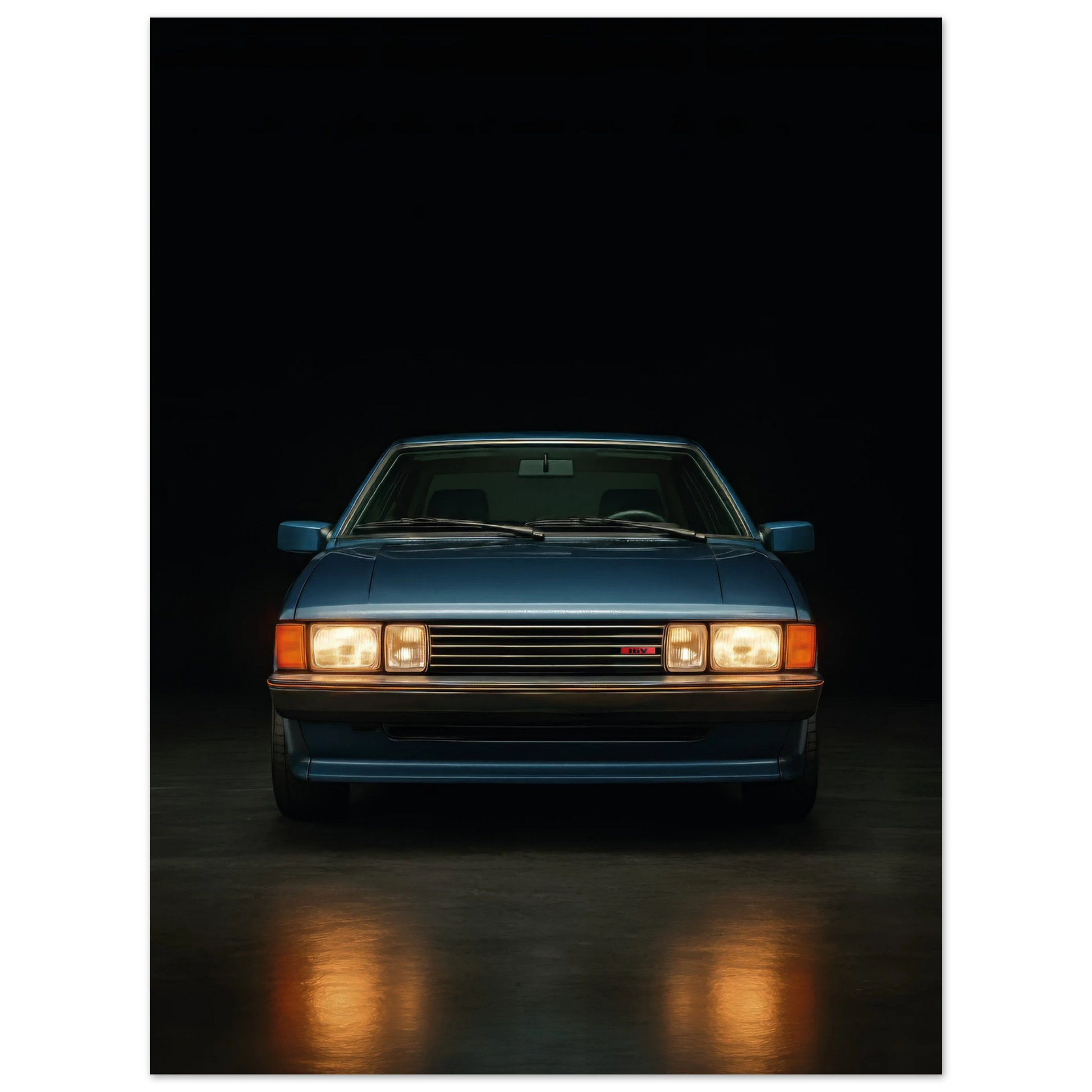 vw scirocco mk2 dibond metal wallart print