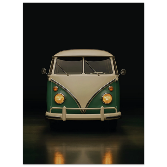 vw t1 bus metal dibond wallart print